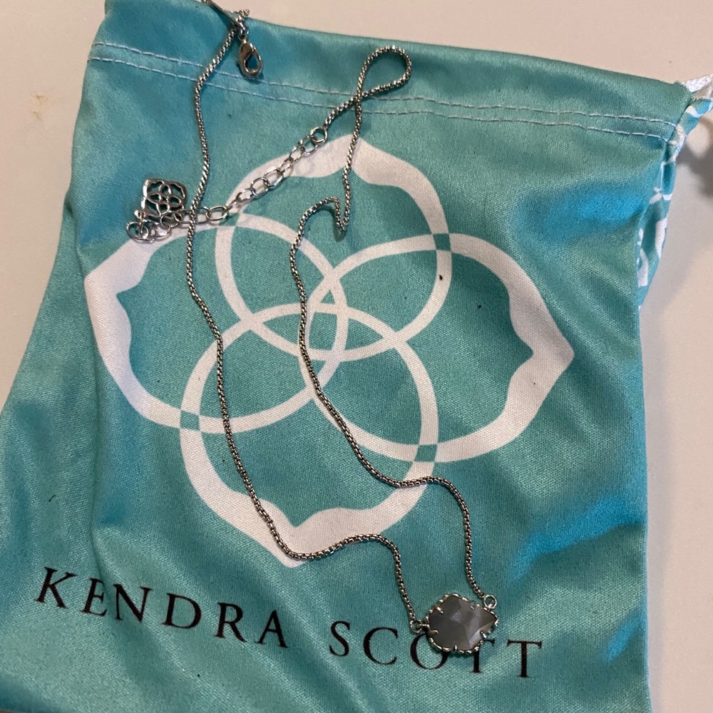 Kendra Scott Necklace Slate Cats Eye